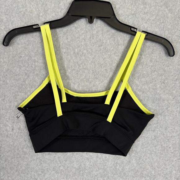 Sincerely Jules Set Outfit Small Black Bra Bike Shorts Active Yoga Running Neon - Picture 4 of 11